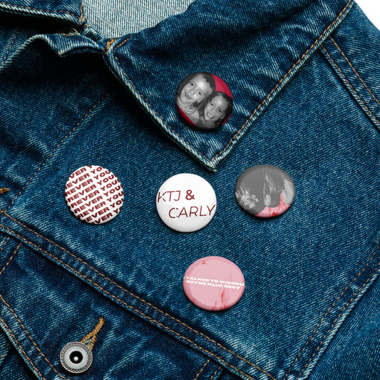 Set of "Forever Young" Pin Buttons