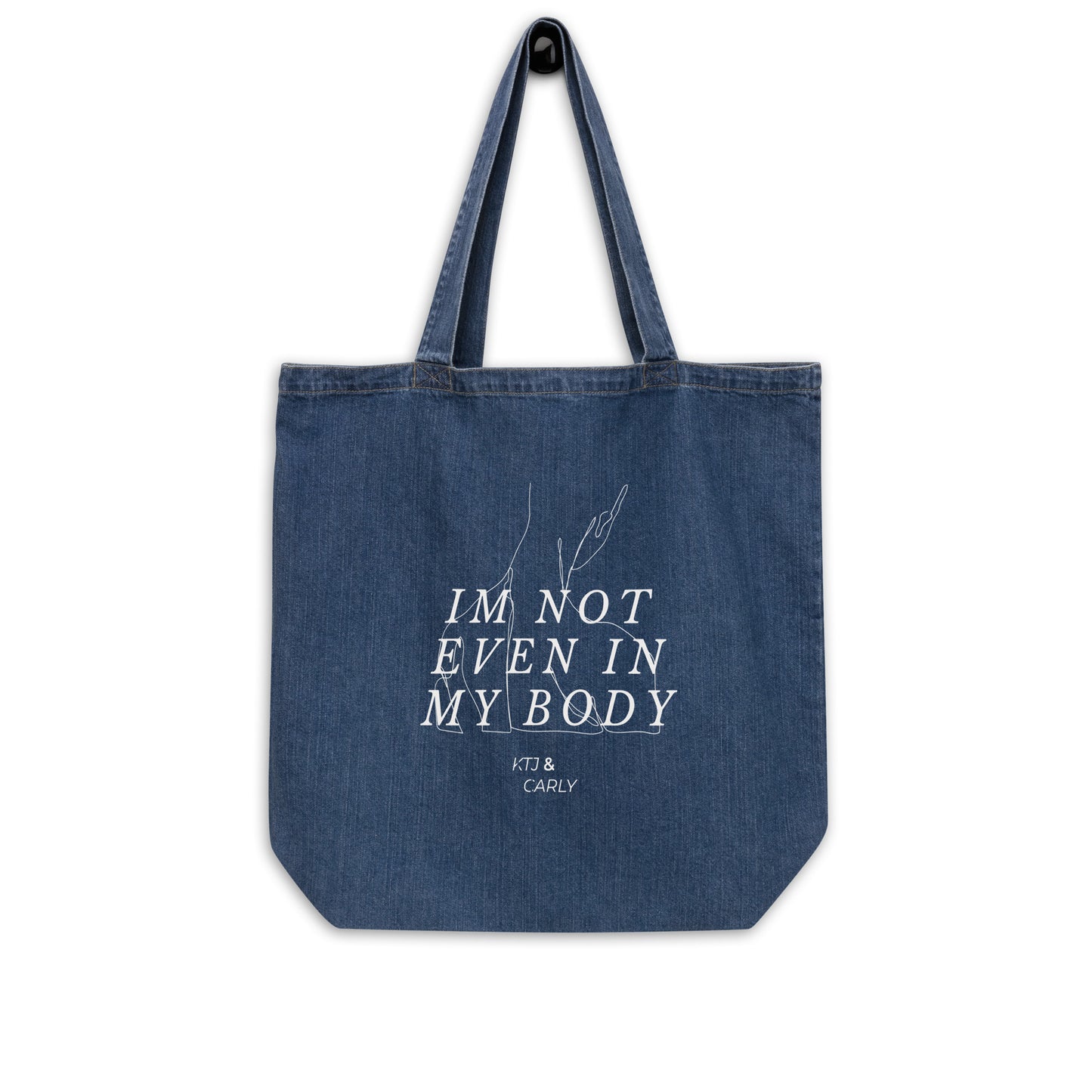 "Body" 'NUKETOWN' Organic denim tote bag